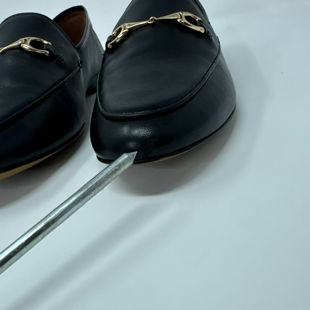 Coach FG3110 Black Leather Horsebit Loafers Womens 7B Slip On Classic Preppy - Picture 8 of 9